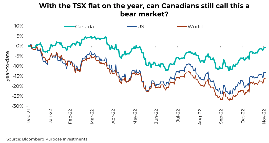 With the TSX flat on the year, can Canadians still call this a bear market?